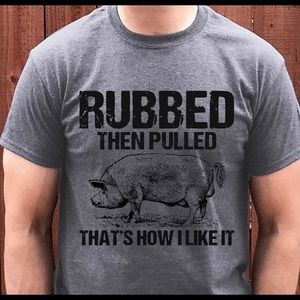 Rubbed then pulled tee